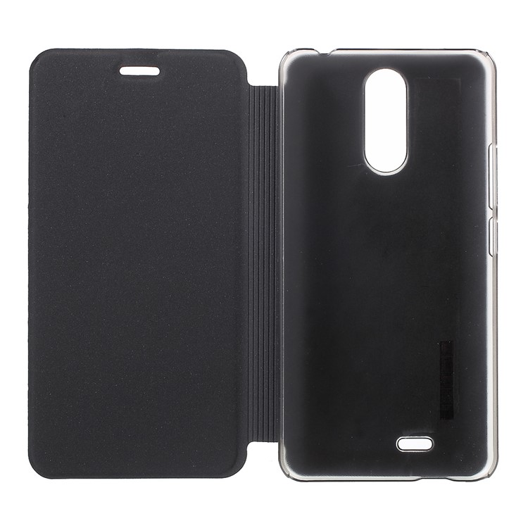 Flip Stand Leather Mobile Phone Case for Ulefone Metal - Black-4