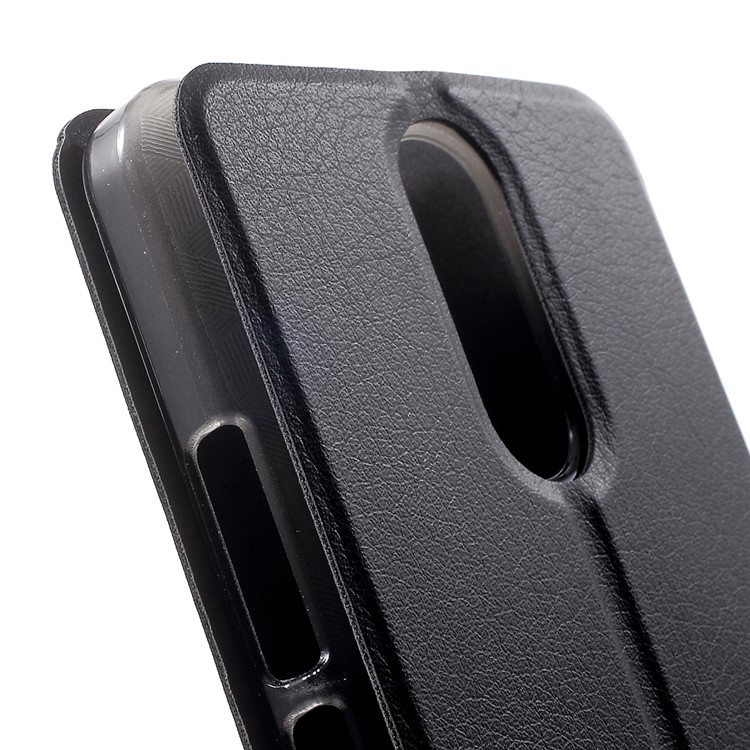 Flip Stand Leather Mobile Phone Case for Ulefone Metal - Black-8