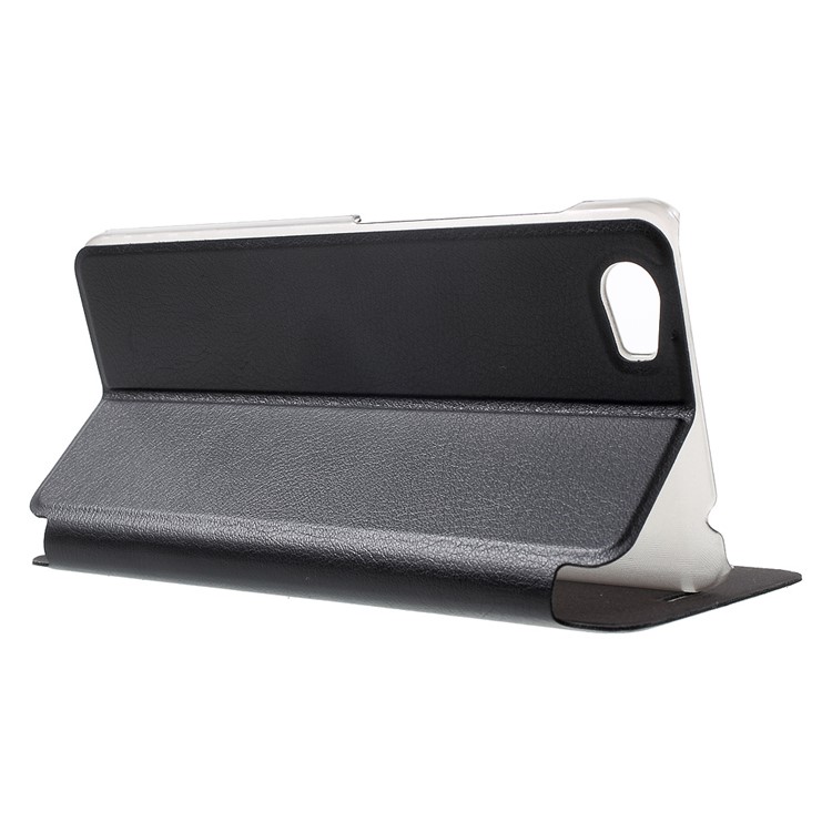 For Vernee Mars Flip Leather Phone Case with Stand - Black-3