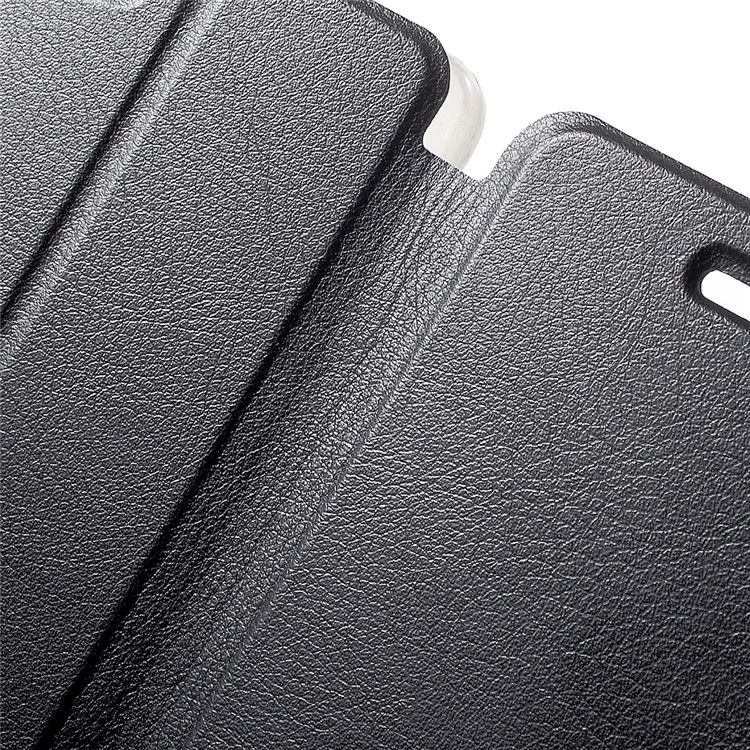For Vernee Mars Flip Leather Phone Case with Stand - Black-6