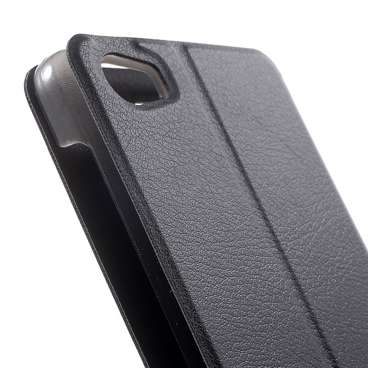 For Vernee Mars Flip Leather Phone Case with Stand - Black-7