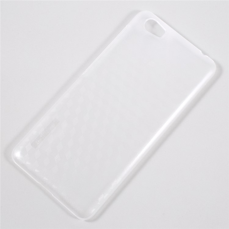 For Vernee Mars 3D Hexagon Matte PC Hard Case Cover - Transparent-1