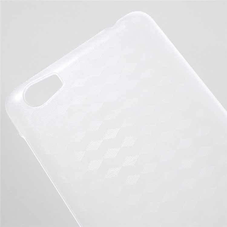 For Vernee Mars 3D Hexagon Matte PC Hard Case Cover - Transparent-3