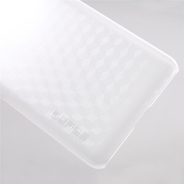 For Vernee Mars 3D Hexagon Matte PC Hard Case Cover - Transparent-4