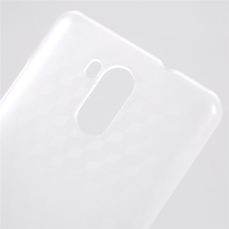 For Oukitel U15 Pro 3D Hexagon Matte PC Phone Case Cover - Transparent-3