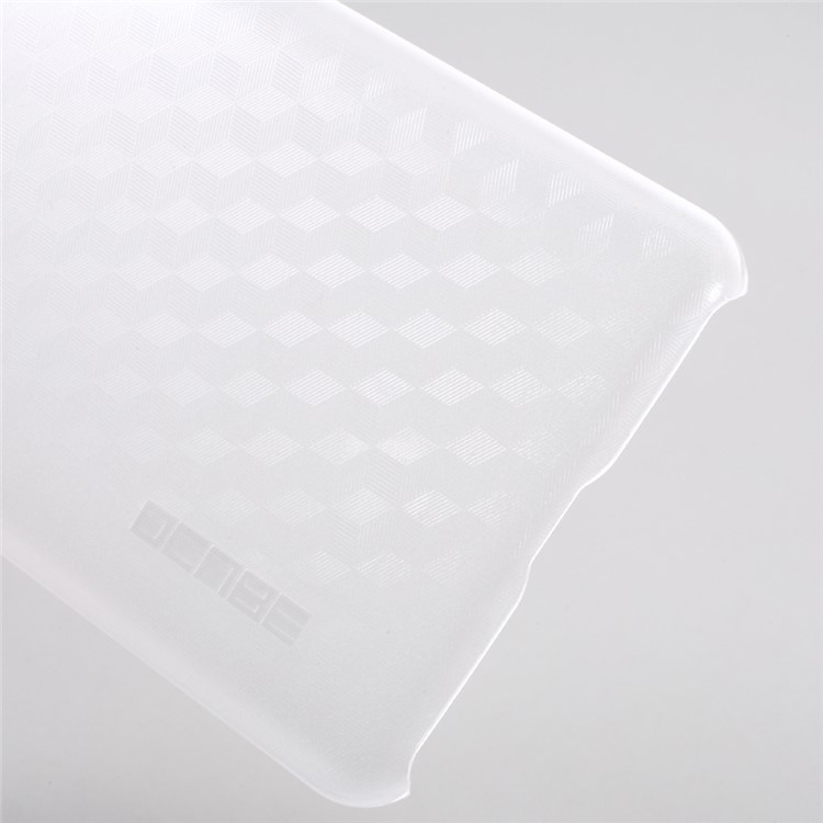 For Oukitel U15 Pro 3D Hexagon Matte PC Phone Case Cover - Transparent-4