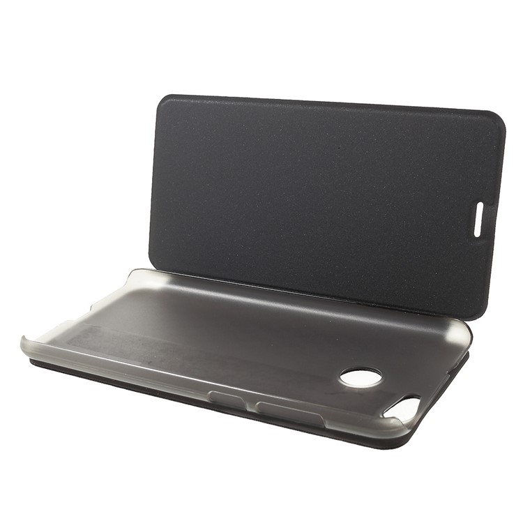Folio Leather Stand Phone Case for Blackview E7 / E7s - Black-5