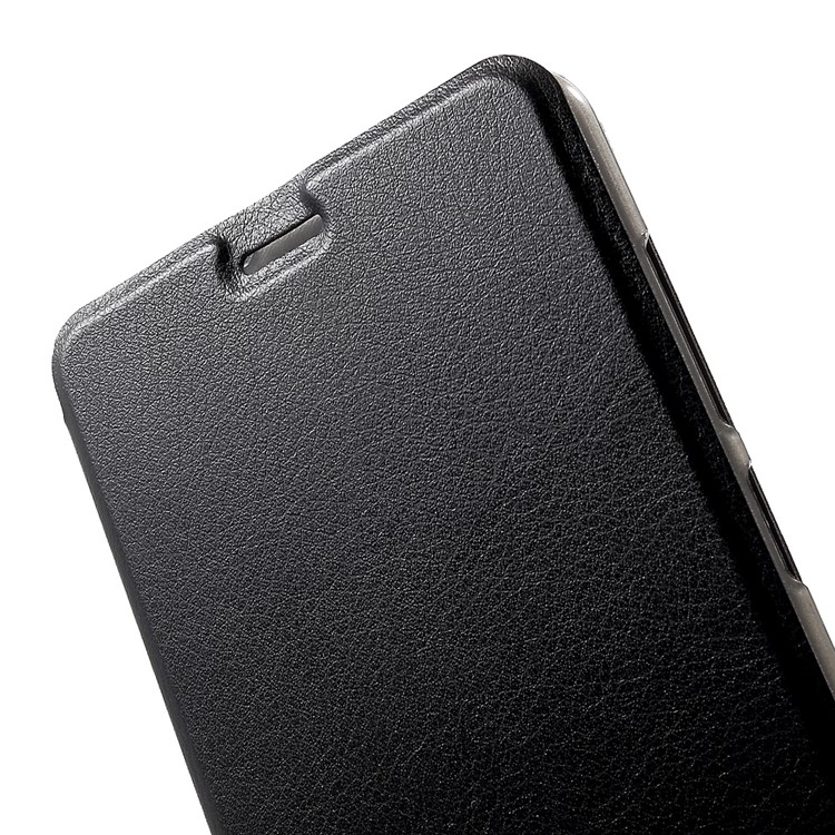 Folio Leather Stand Phone Case for Blackview E7 / E7s - Black-6
