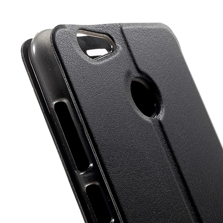 Folio Leather Stand Phone Case for Blackview E7 / E7s - Black-7