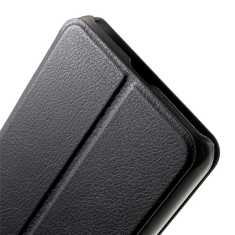 Folio Leather Stand Phone Case for Blackview E7 / E7s - Black-8