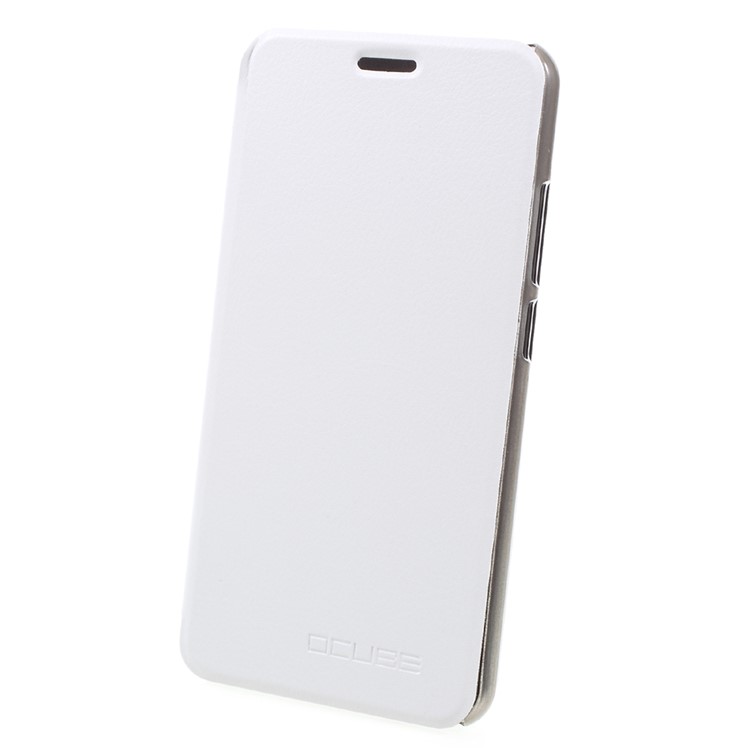 Folio Leather Stand Mobile Phone Cover for Ulefone Tiger - White-3