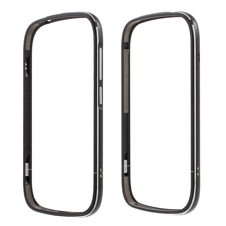 Screw Lock Aluminium Alloy Plated Bumper with Lanyard for YotaPhone 2 - Black-1