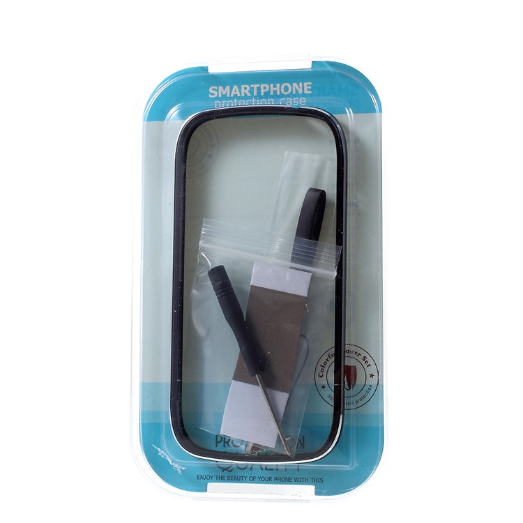 Screw Lock Aluminium Alloy Plated Bumper with Lanyard for YotaPhone 2 - Black-10