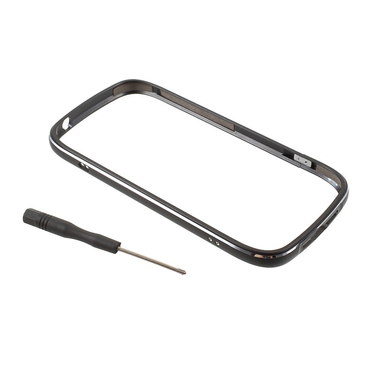 Screw Lock Aluminium Alloy Plated Bumper with Lanyard for YotaPhone 2 - Black-3
