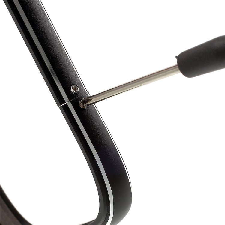Screw Lock Aluminium Alloy Plated Bumper with Lanyard for YotaPhone 2 - Black-4