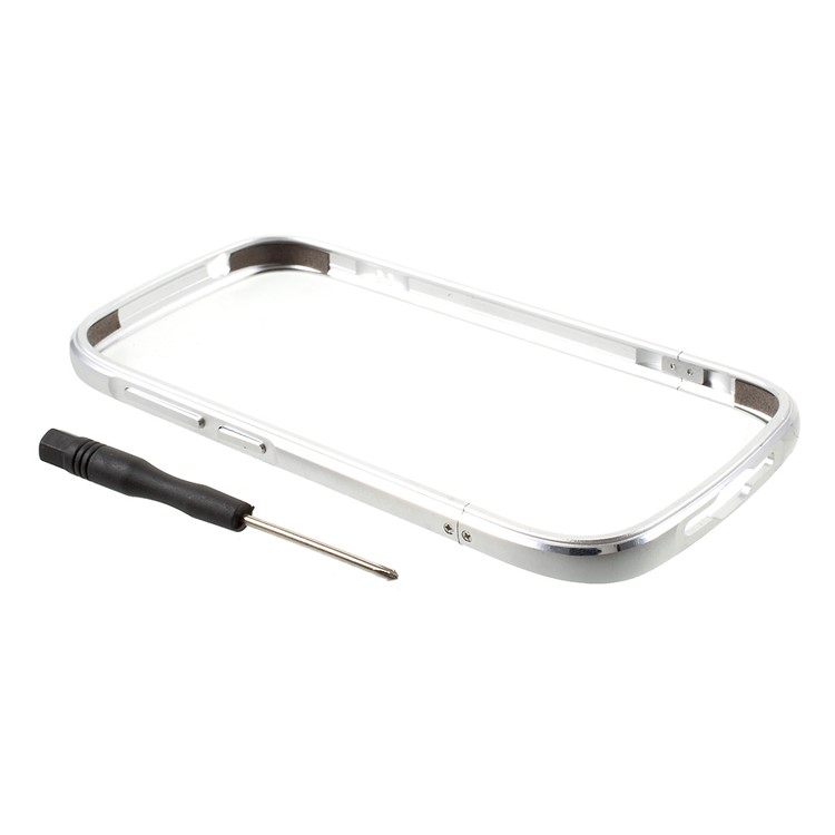 Screw Lock Aluminium Alloy Plated Bumper Phone Case for YotaPhone 2 with Lanyard - Silver-3