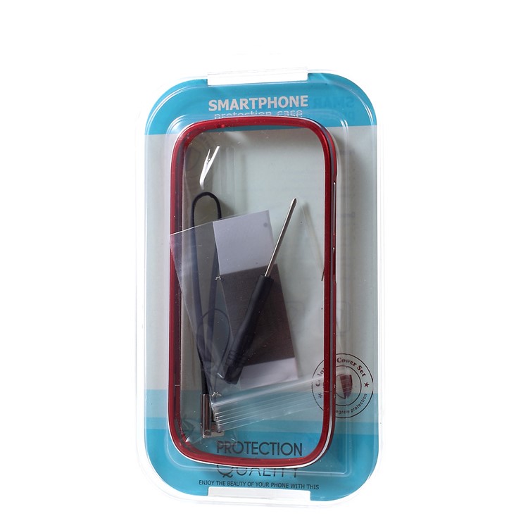 Electroplated Aluminium Alloy Bumper for YotaPhone 2 with Arc Corners - Red-5