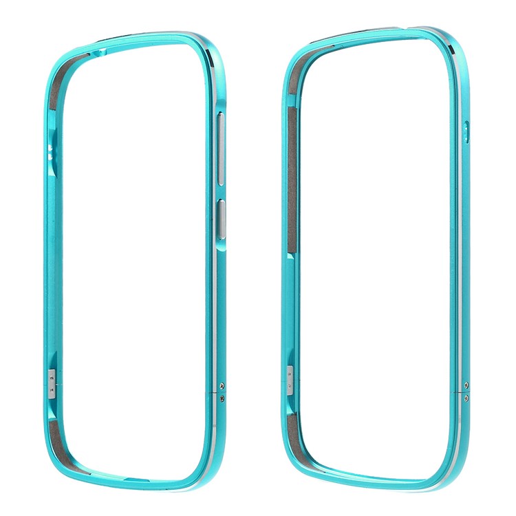 Arc Corners Backless Bumper for YotaPhone 2 with Electroplated Surface - Blue-1