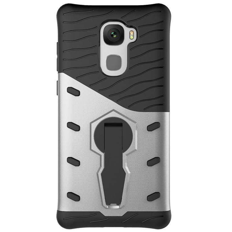 Armor PC + TPU Hybrid Phone Case with Kickstand for LeEco Le Pro3 X720 - Silver-2