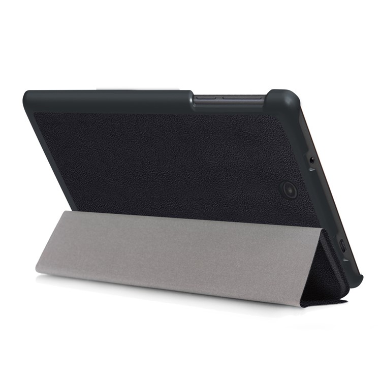 Tri-fold Flip Stand Leather Case for Barnes & Noble Nook Tablet 7-inch - Black-6