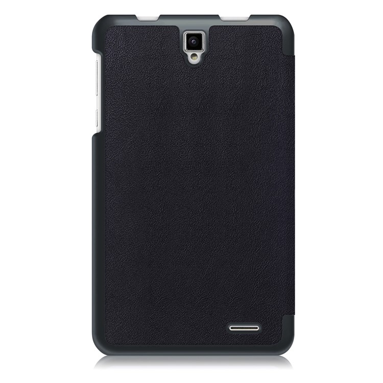 Tri-fold Flip Stand Leather Tablet Case for Dragon Touch S7 - Black-3