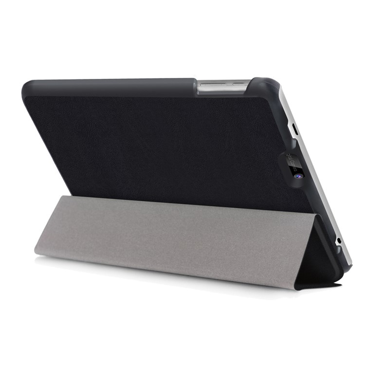 Tri-fold Flip Tablet Case (PU Leather + Plastic) for Dragon Touch S8 8-inch - Black-6