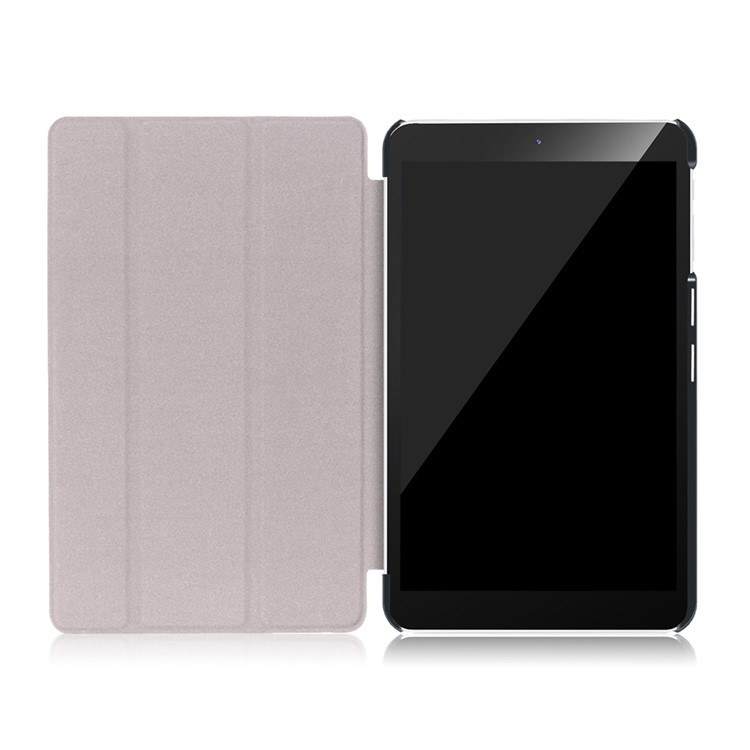 Tri-fold Flip Tablet Case (PU Leather + Plastic) for Dragon Touch S8 8-inch - Black-9