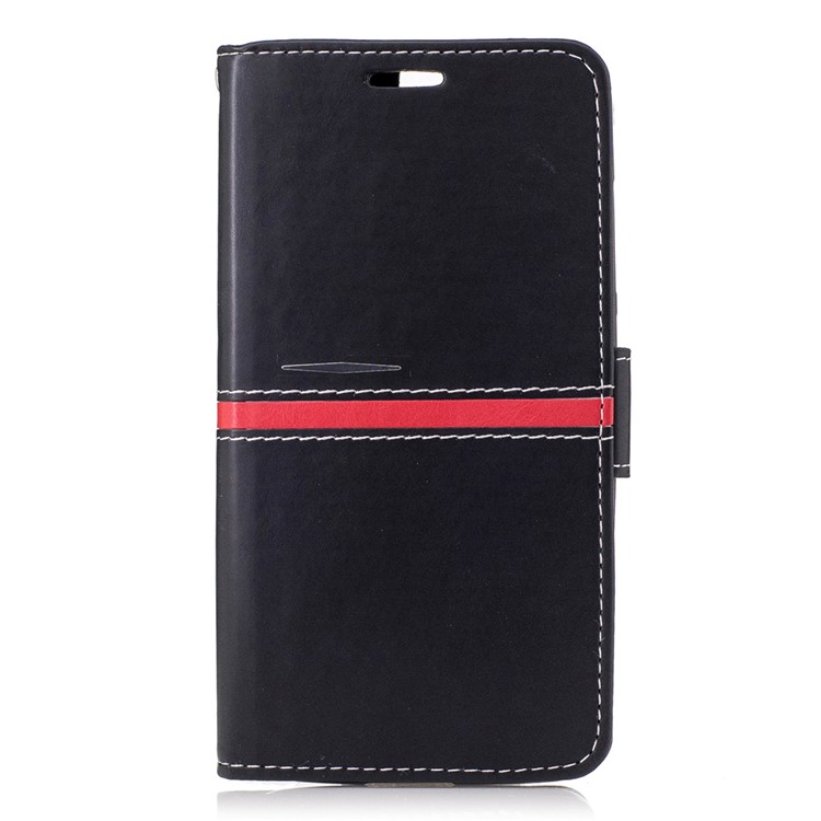 Wallet Leather Stand Case for Elephone P8000 - Black-1