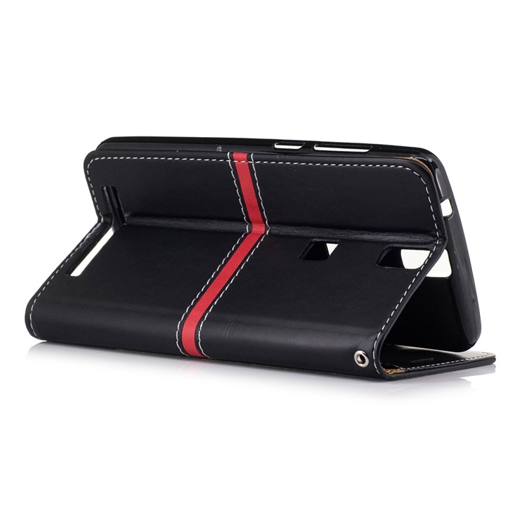 Wallet Leather Stand Case for Elephone P8000 - Black-3