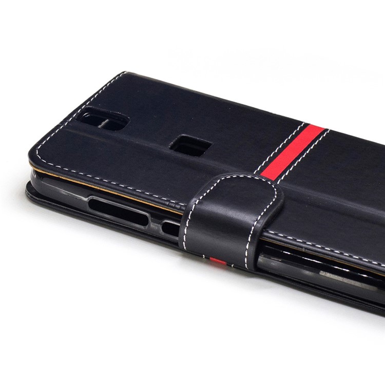 Wallet Leather Stand Case for Elephone P8000 - Black-6