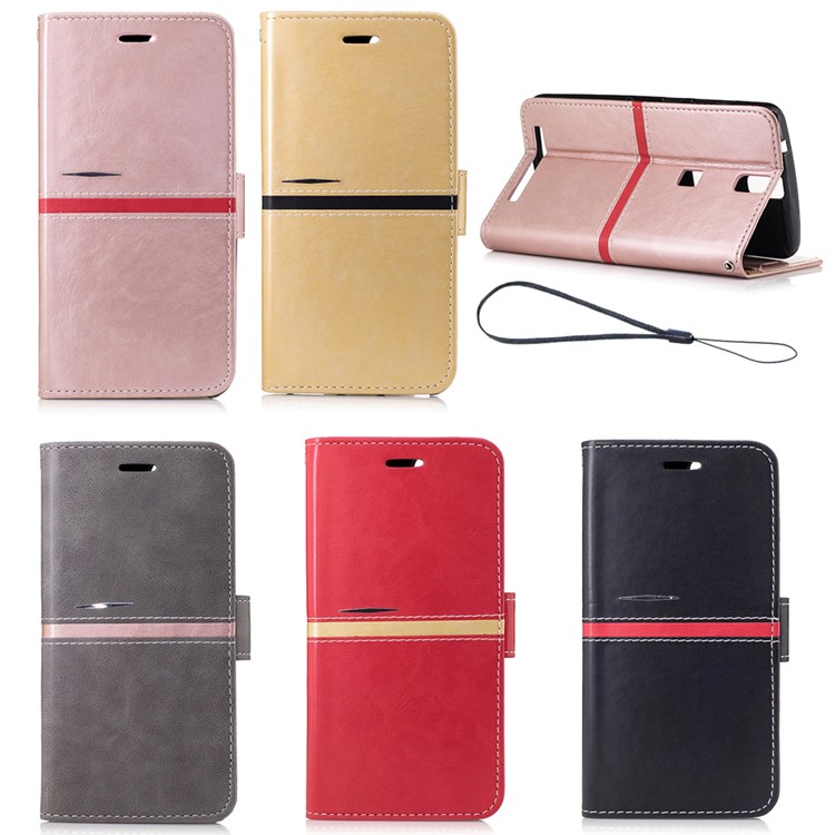 Wallet Leather Stand Case for Elephone P8000 - Black-8