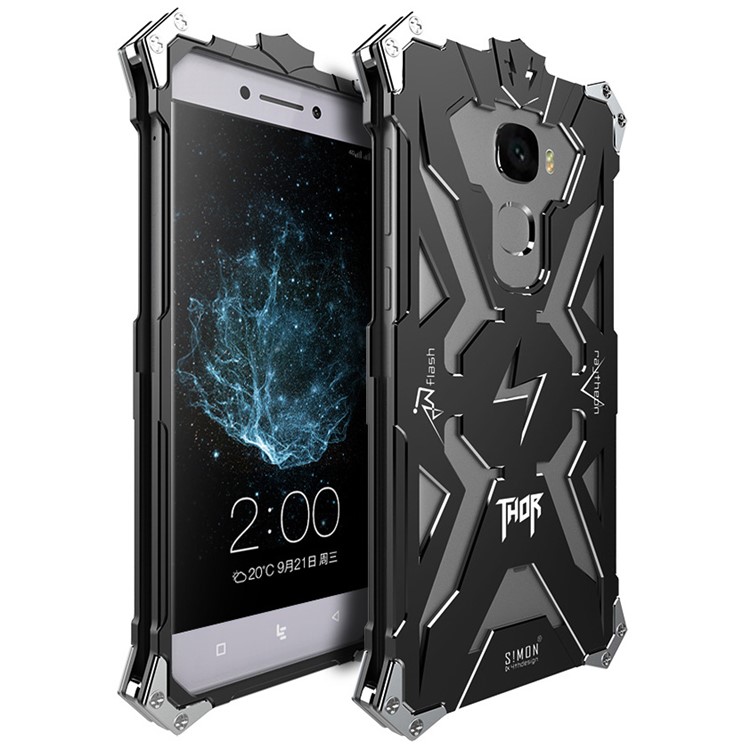 For LeEco Le Pro3 X720 Heavy Duty Aviation Aluminum Metal Armor Mobile Phone Shell - Black-1