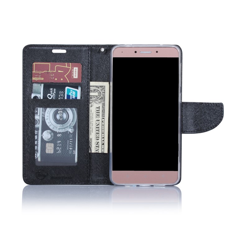 XIEKE Moon Poem Wallet Leather Stand Case for Letv 1s - Black-3