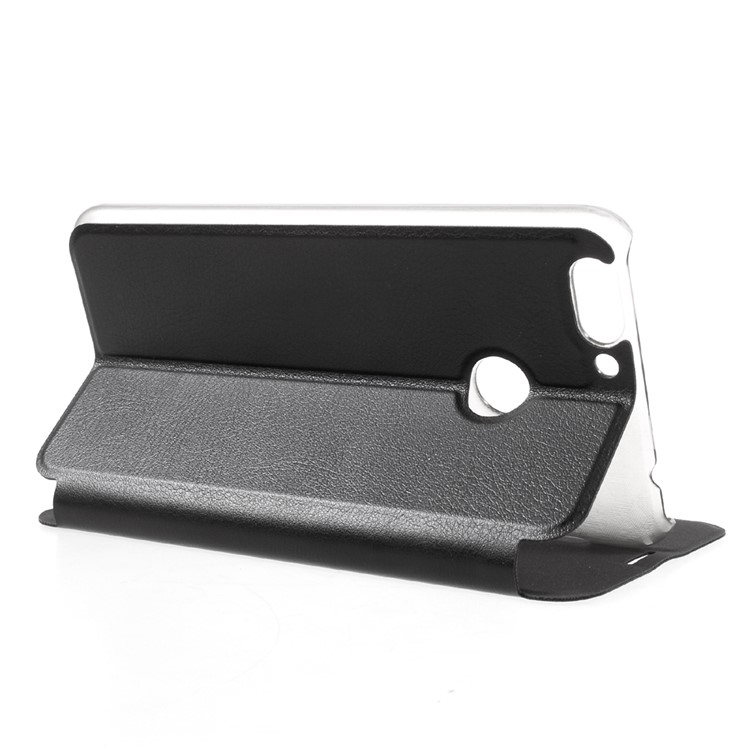 For Oukitel U20 Plus Case Folio Leather Shell - Black-5