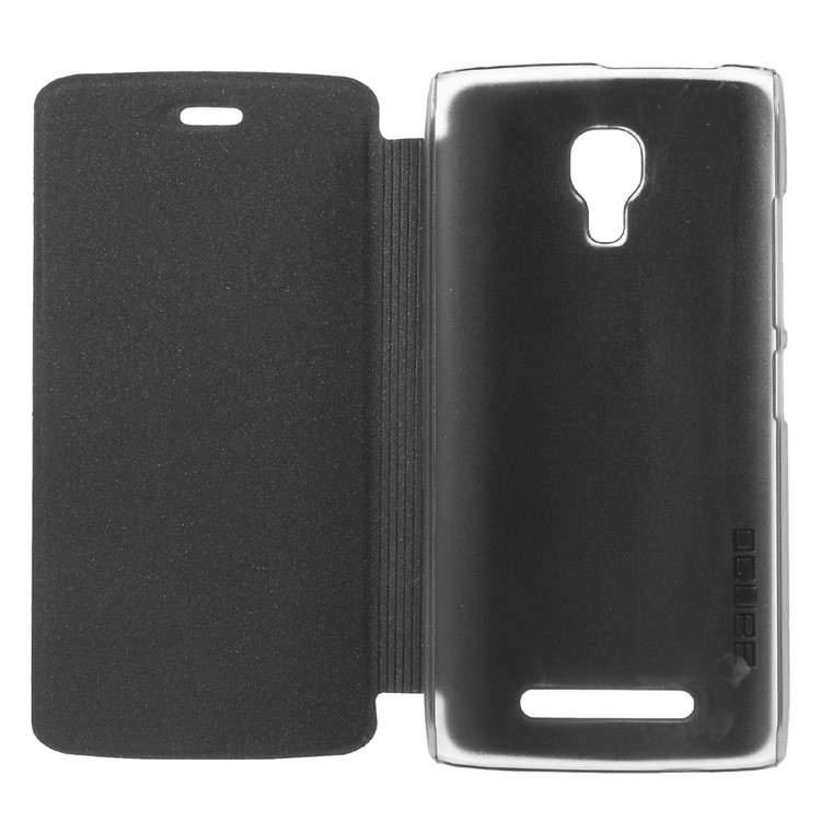 Flip Stand Leather Cell Phone Case for Bluboo Mini - Black-6