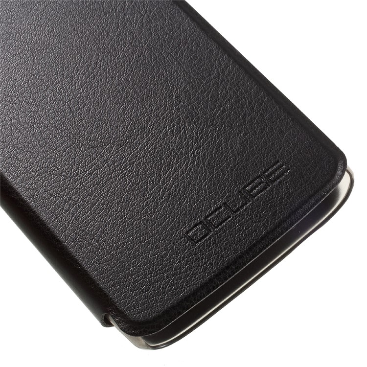 Flip Stand Leather Cell Phone Case for Bluboo Mini - Black-7