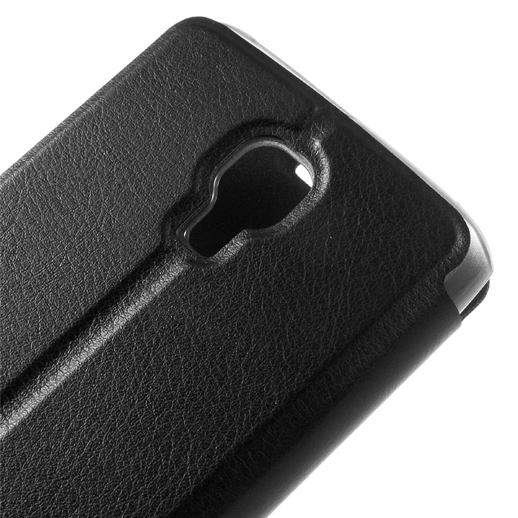 Flip Stand Leather Cell Phone Case for Bluboo Mini - Black-8