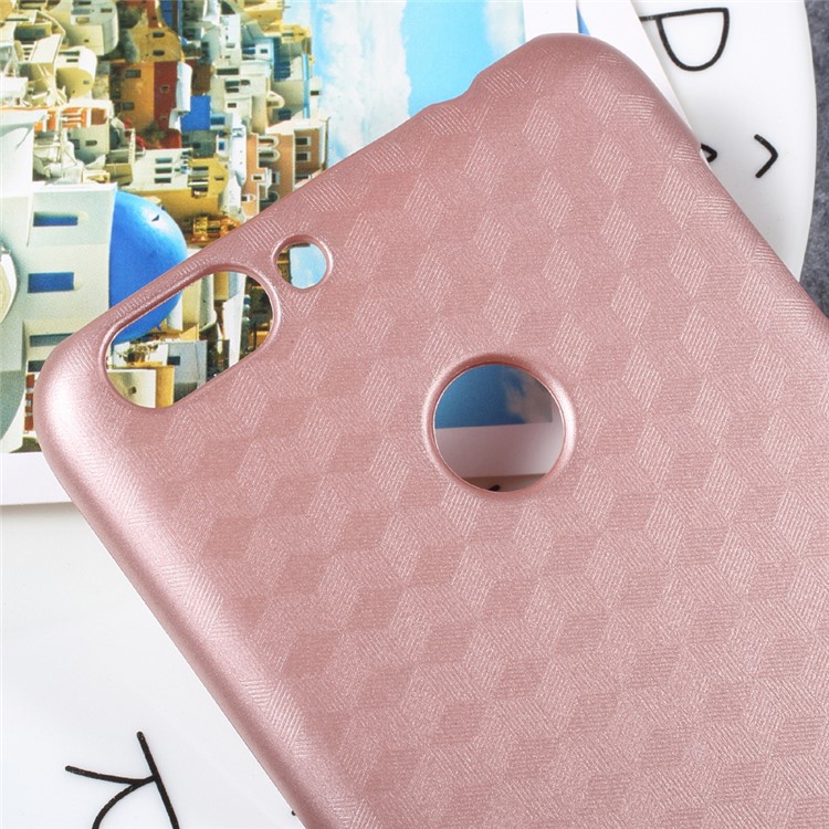 Hard Plastic Back Cell Phone Cover for Oukitel U20 Plus - Rose Gold-3