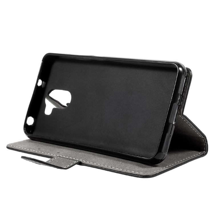 For Wileyfox Swift 2 Magnetic Wallet Stand Leather Cover Case - Black-4