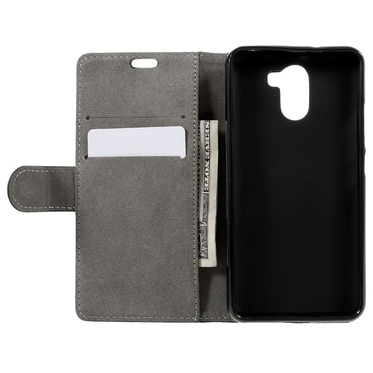 For Wileyfox Swift 2 Magnetic Wallet Stand Leather Cover Case - Black-6