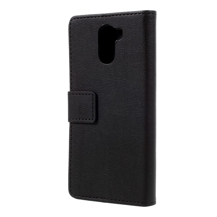 Faux Leather Wallet Protection Phone Case for Wileyfox Swift 2 - Black-2