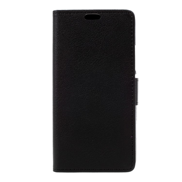 Faux Leather Wallet Protection Phone Case for Wileyfox Swift 2 - Black-3