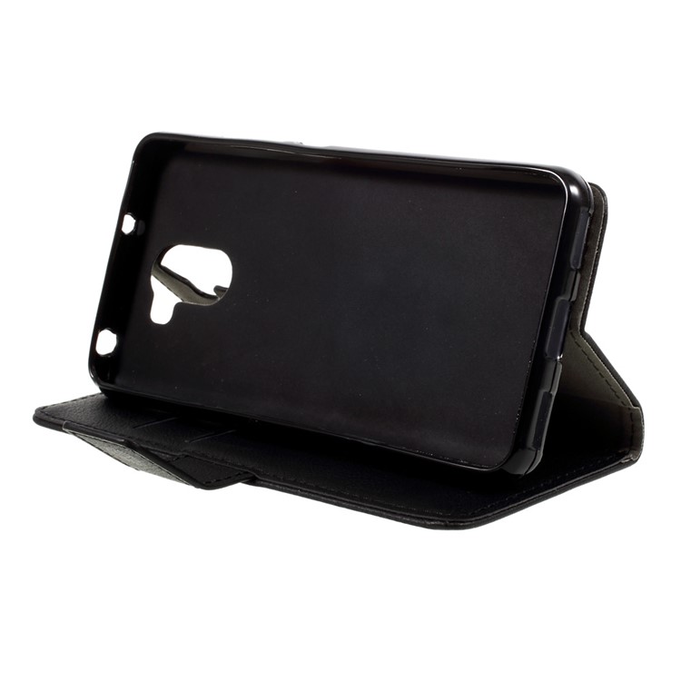 Faux Leather Wallet Protection Phone Case for Wileyfox Swift 2 - Black-4