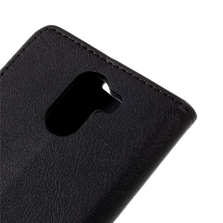 Faux Leather Wallet Protection Phone Case for Wileyfox Swift 2 - Black-9
