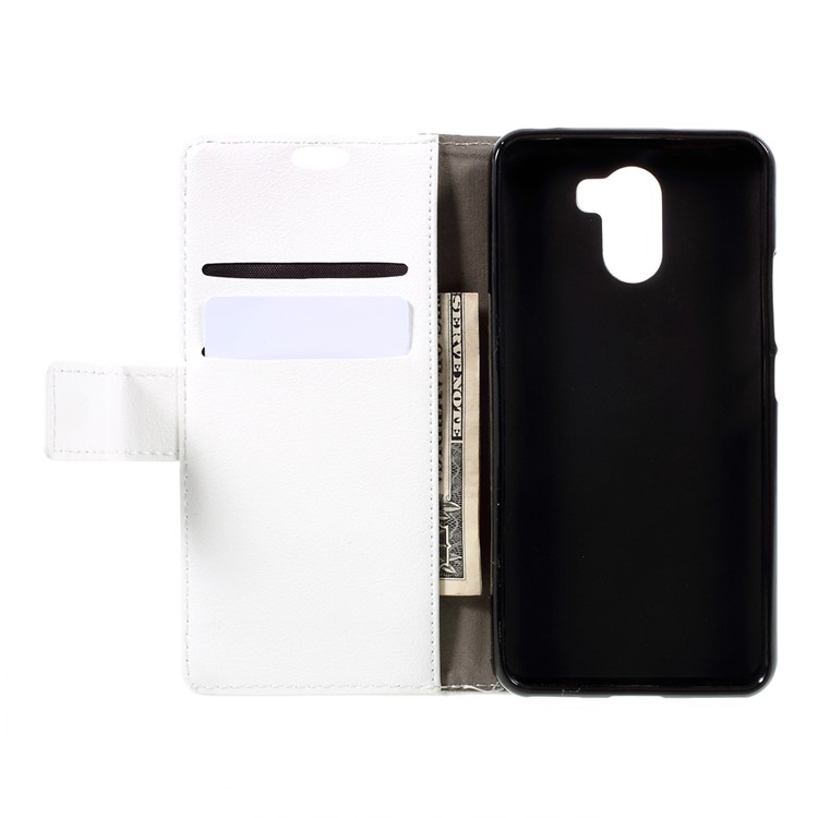Faux Leather Wallet Mobile Phone Case for Wileyfox Swift 2 - White-6