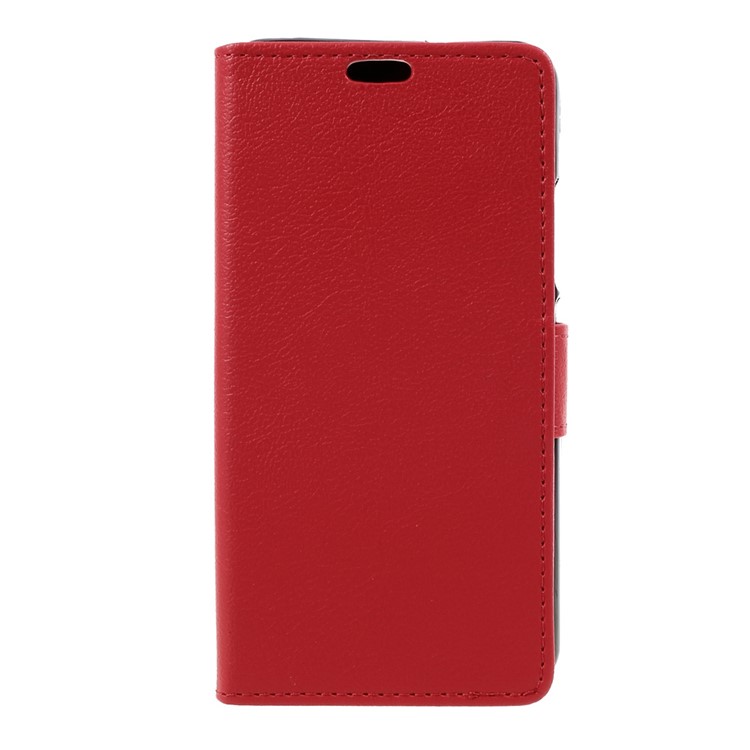 Magnetic Leather Wallet Cell Phone Cover for Wileyfox Swift 2 - Red-1