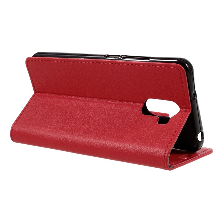 Magnetic Leather Wallet Cell Phone Cover for Wileyfox Swift 2 - Red-5