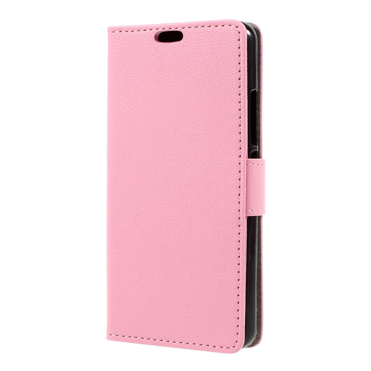 Folio Flip Leather Case with Stand Card Slots for Wileyfox Swift 2 - Pink-2