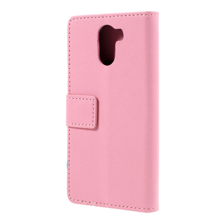Folio Flip Leather Case with Stand Card Slots for Wileyfox Swift 2 - Pink-3
