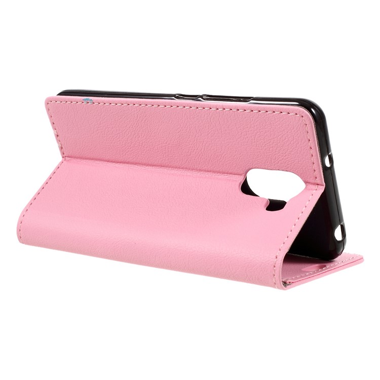 Folio Flip Leather Case with Stand Card Slots for Wileyfox Swift 2 - Pink-5
